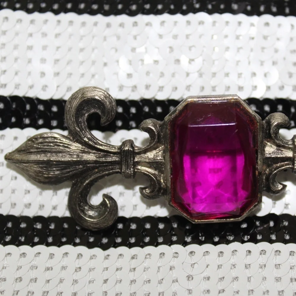 Purple Stone Brooch